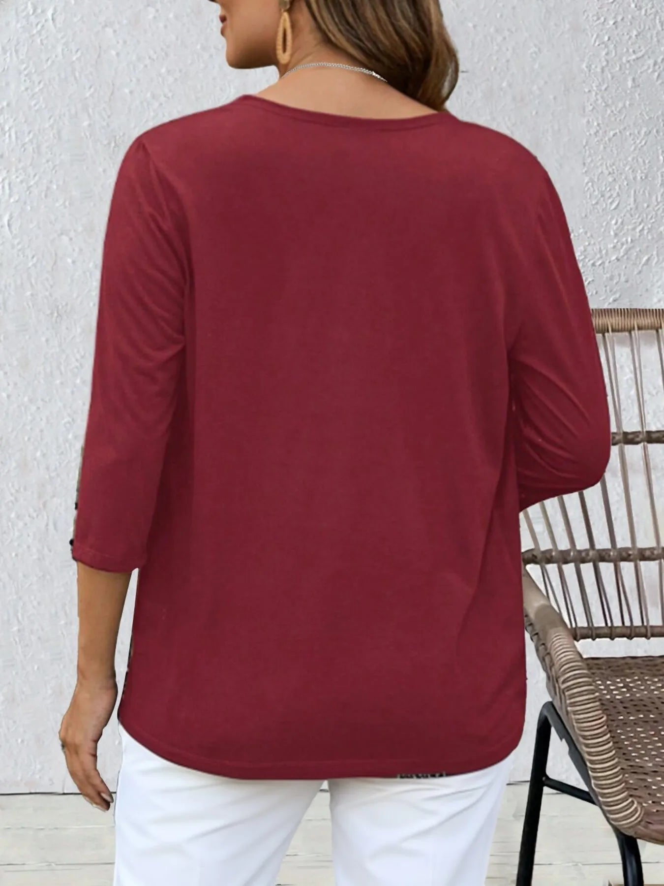 Open Front 3/4 Sleeves Cardigan - Fashorio