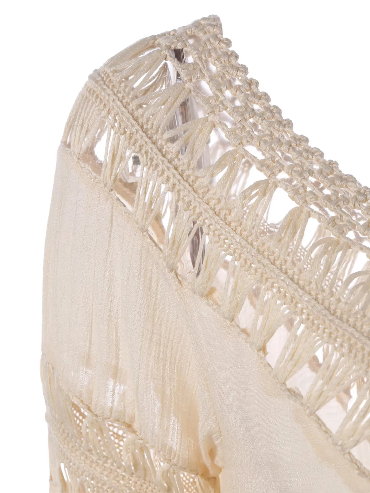 Crochet Trim Flowy Cover Up Dress additional view