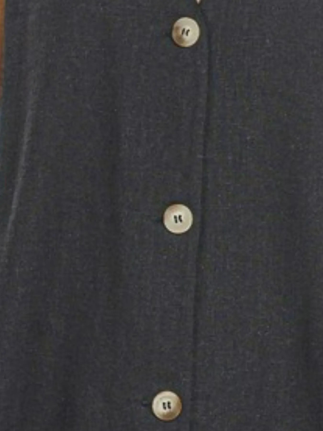 Zenana Side Slit Button-Front Vest - Fashorio