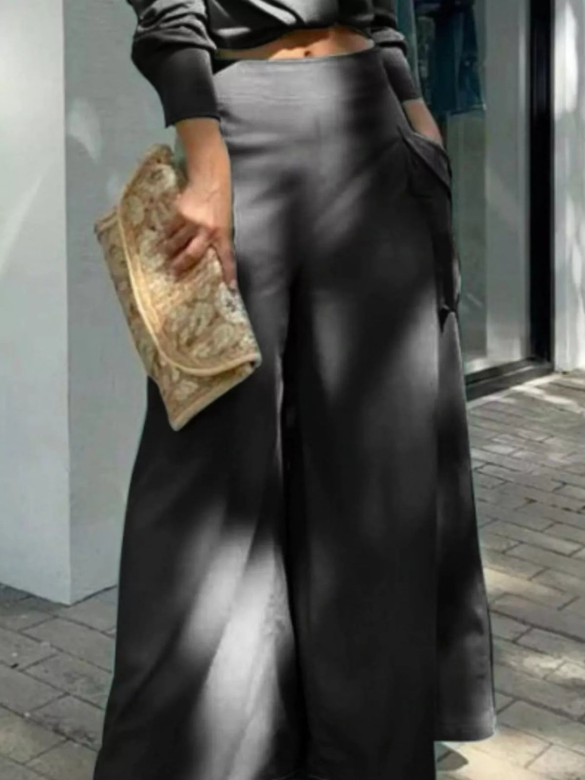Shirt and pants set neutral tone view