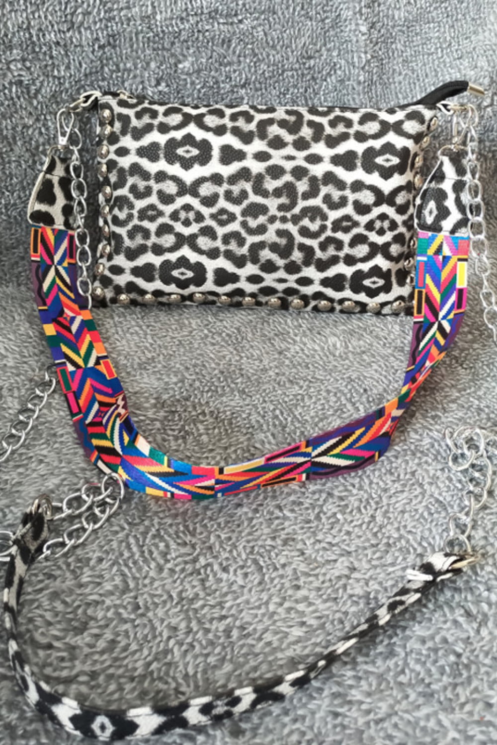 Adored PU Leather Studded Shoulder Bag - Fashorio