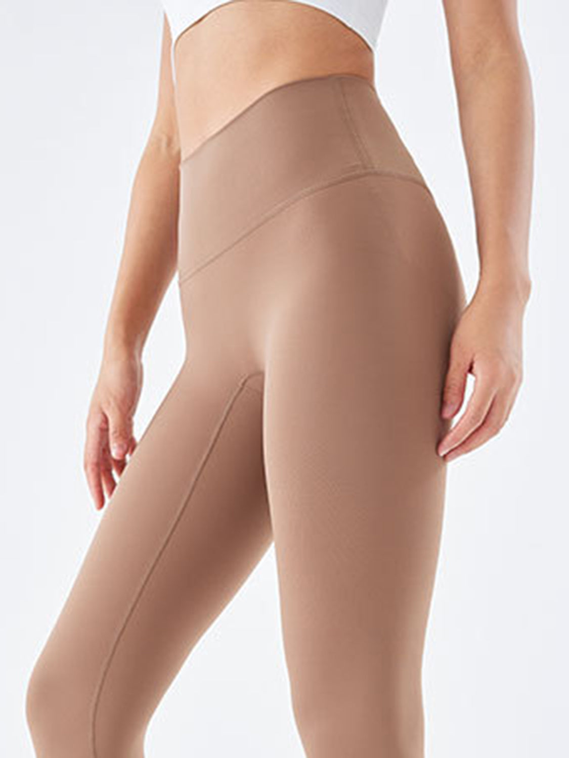 Sports leggings side view