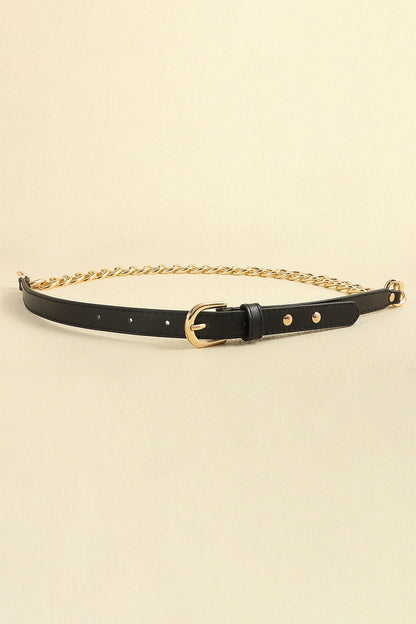 PU Leather Chain Belt - Fashorio