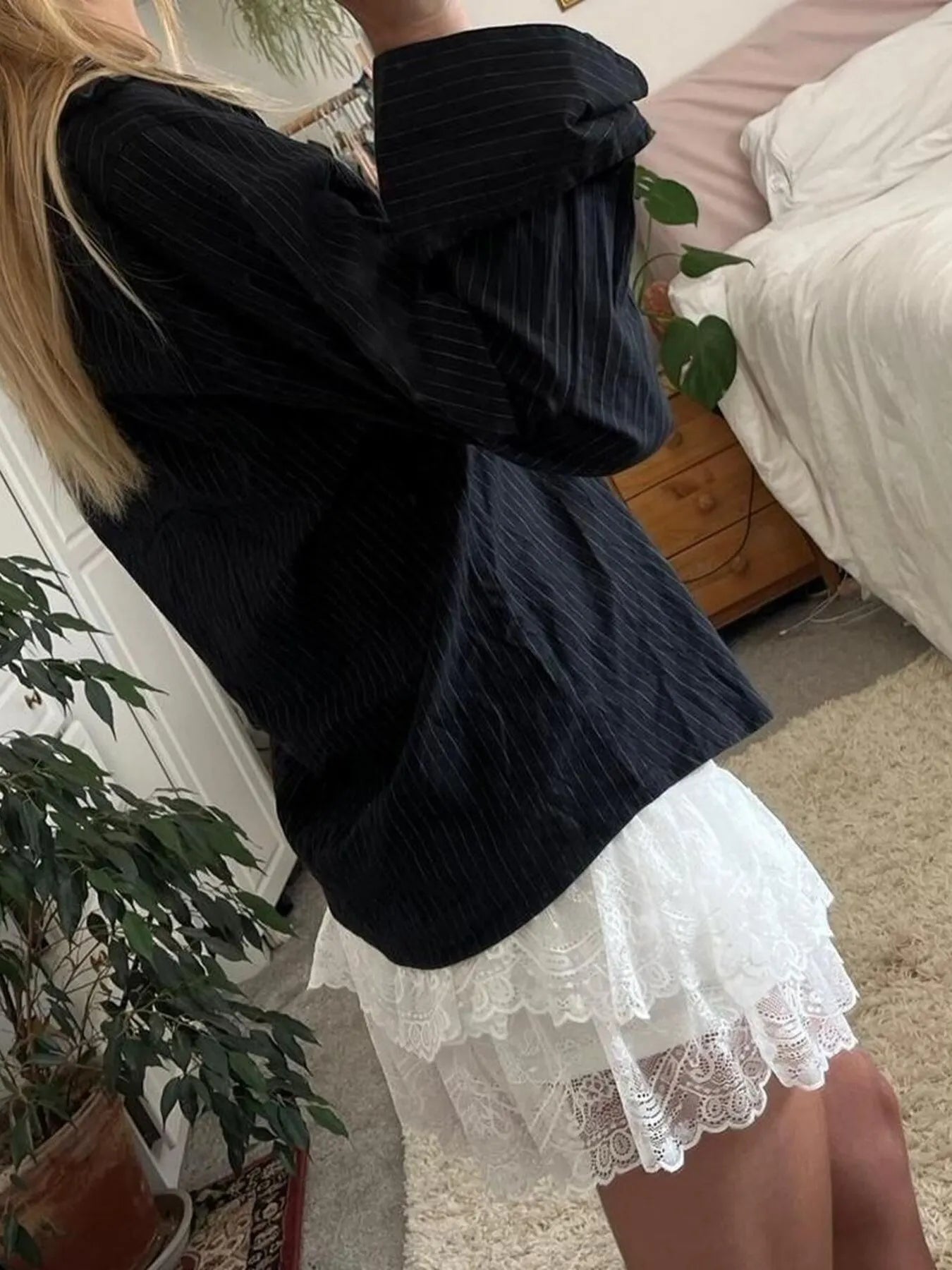 Printed Button-Down Long Sleeve Shirt - Fashorio