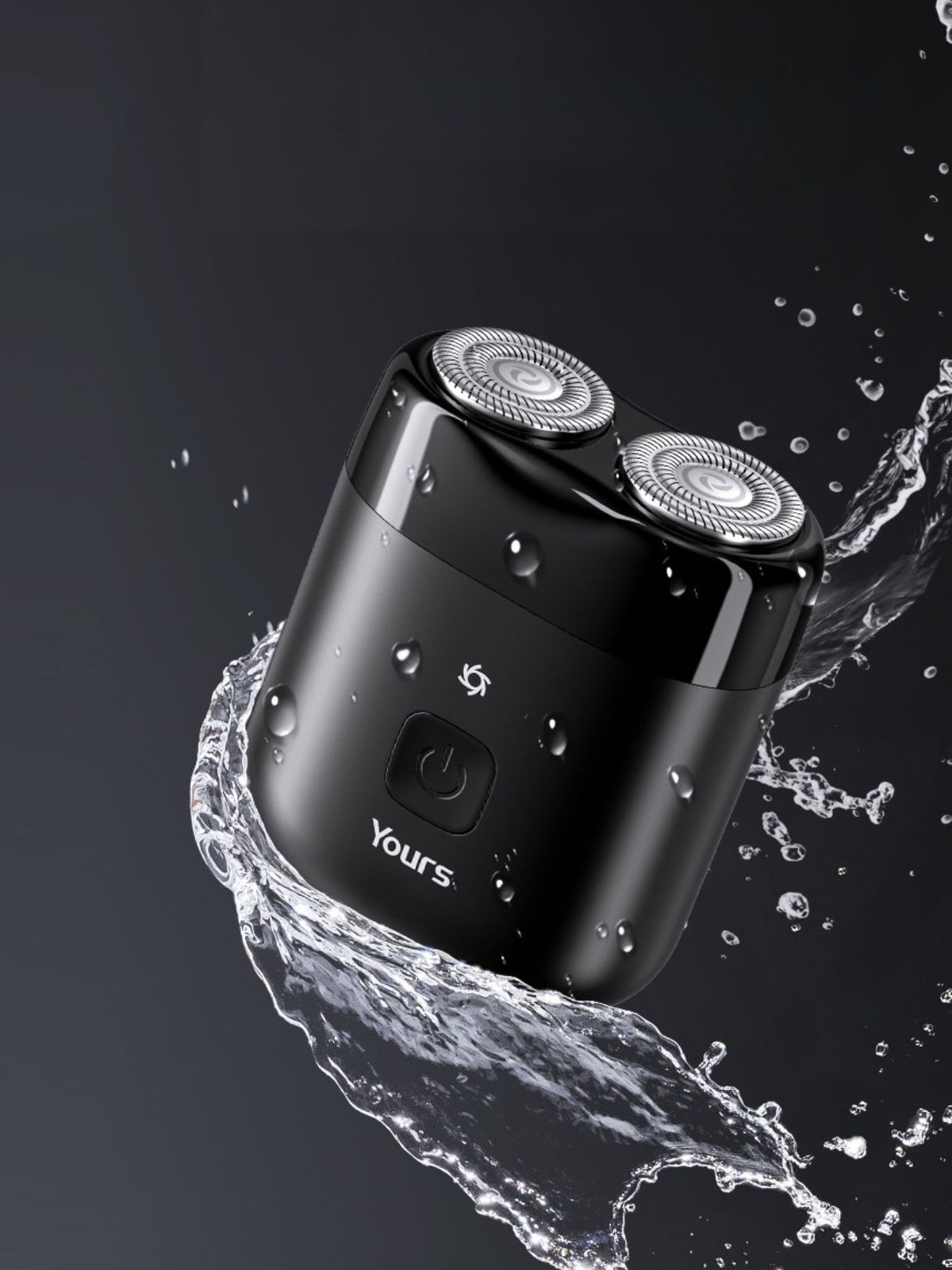 Mini shaver held in hand