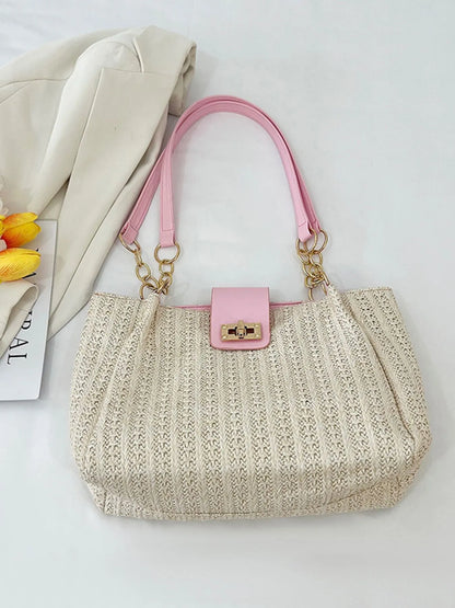 Woven Straw Shoulder Bag - Fashorio