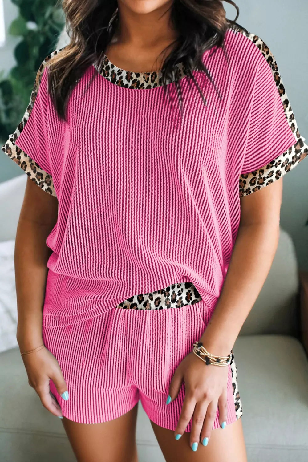 Twist detail on ribbed top from matching set