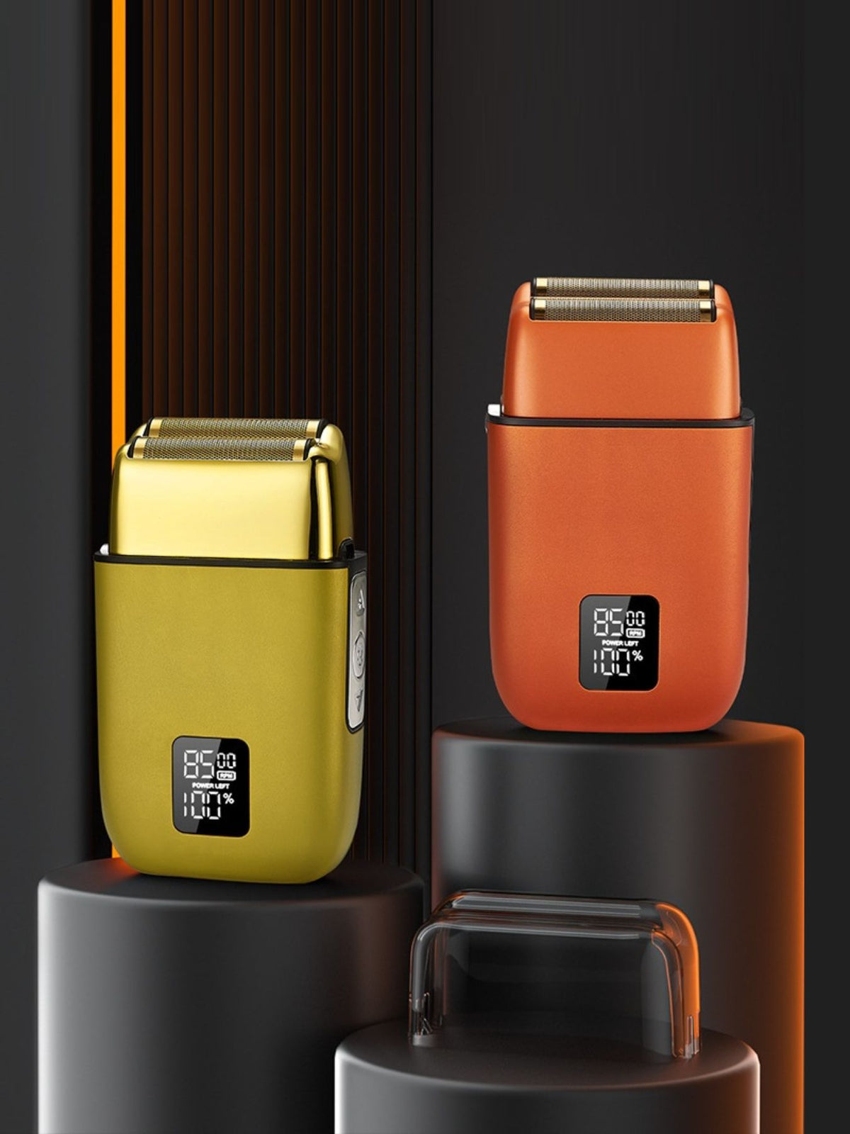 Mini electric shaver with LED display