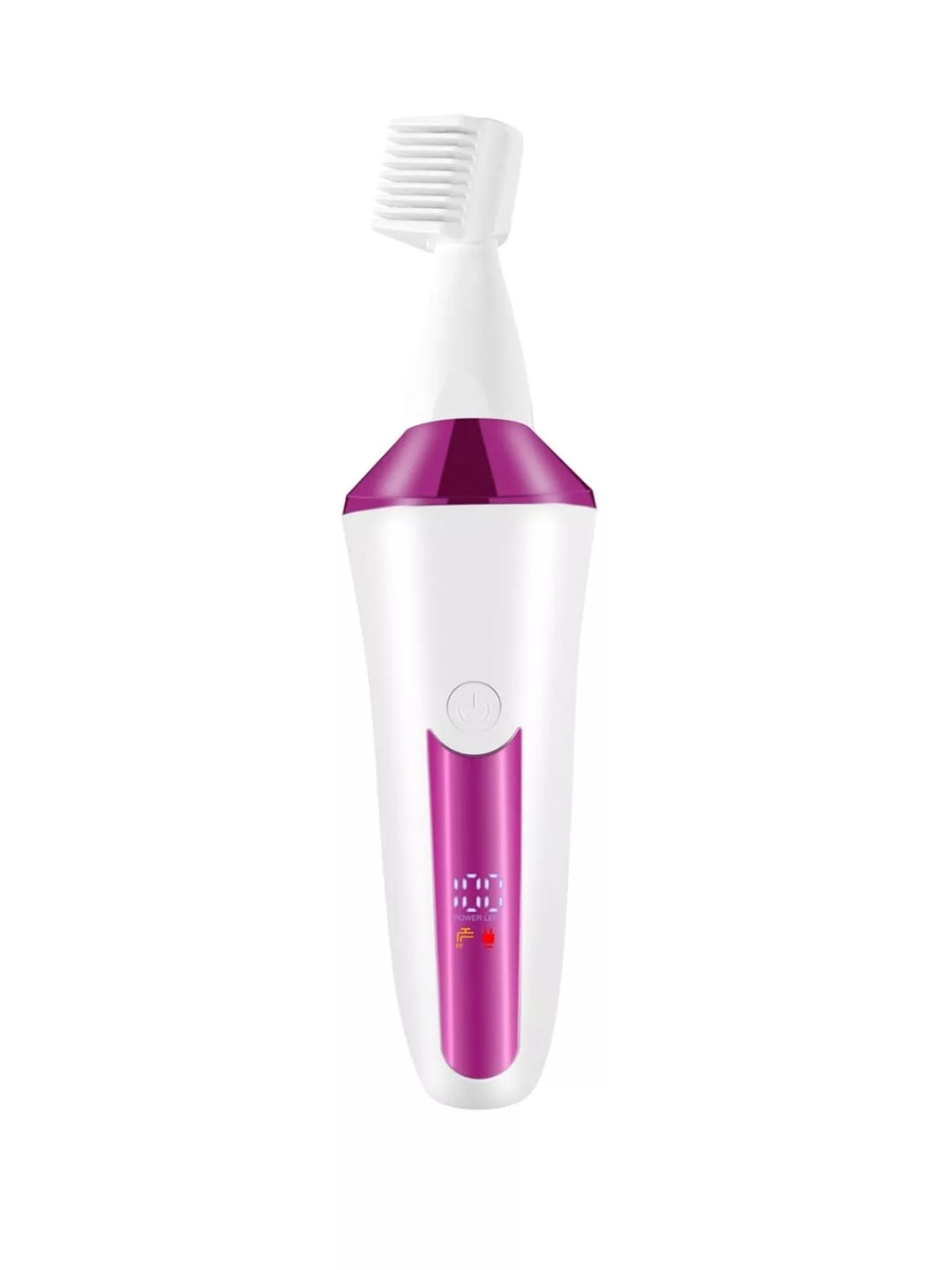 Epilator being used on leg