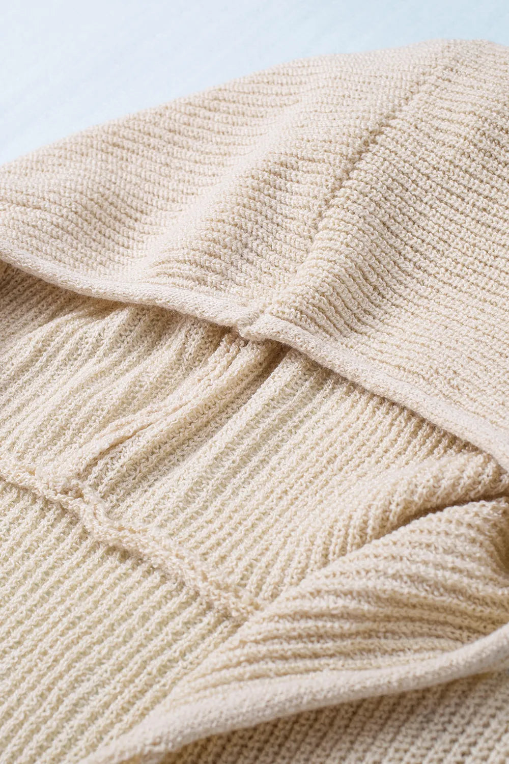 Distressed Zip Up Drawstring Hooded Cardigan - Fashorio