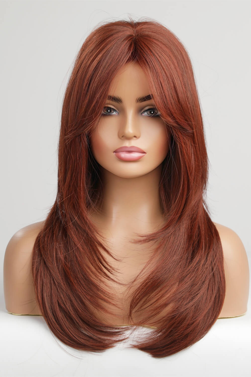 Wig styled on mannequin head