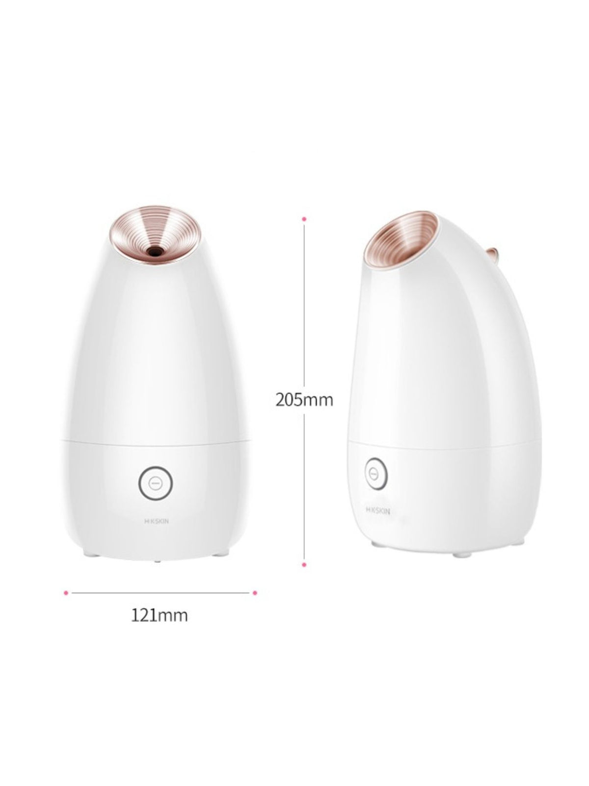 Facial steamer power control detail