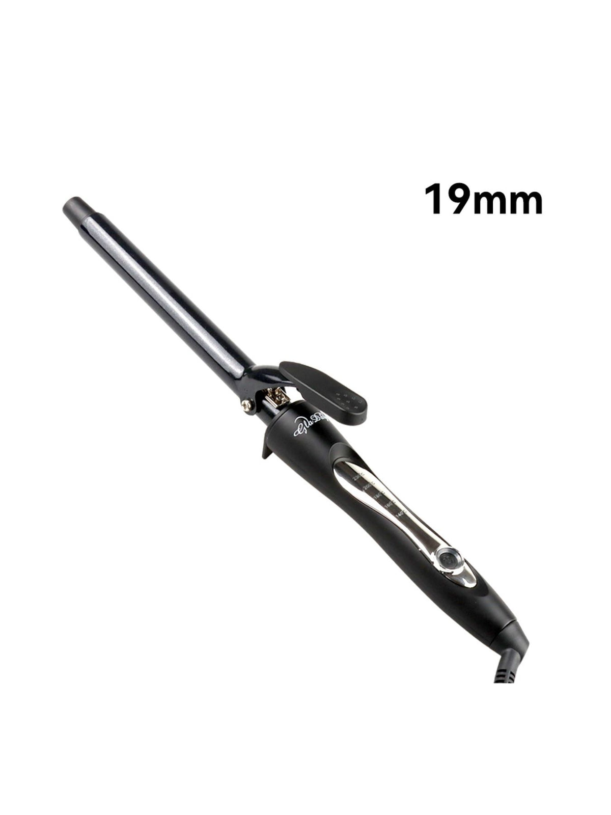 Woman curling hair with the iron