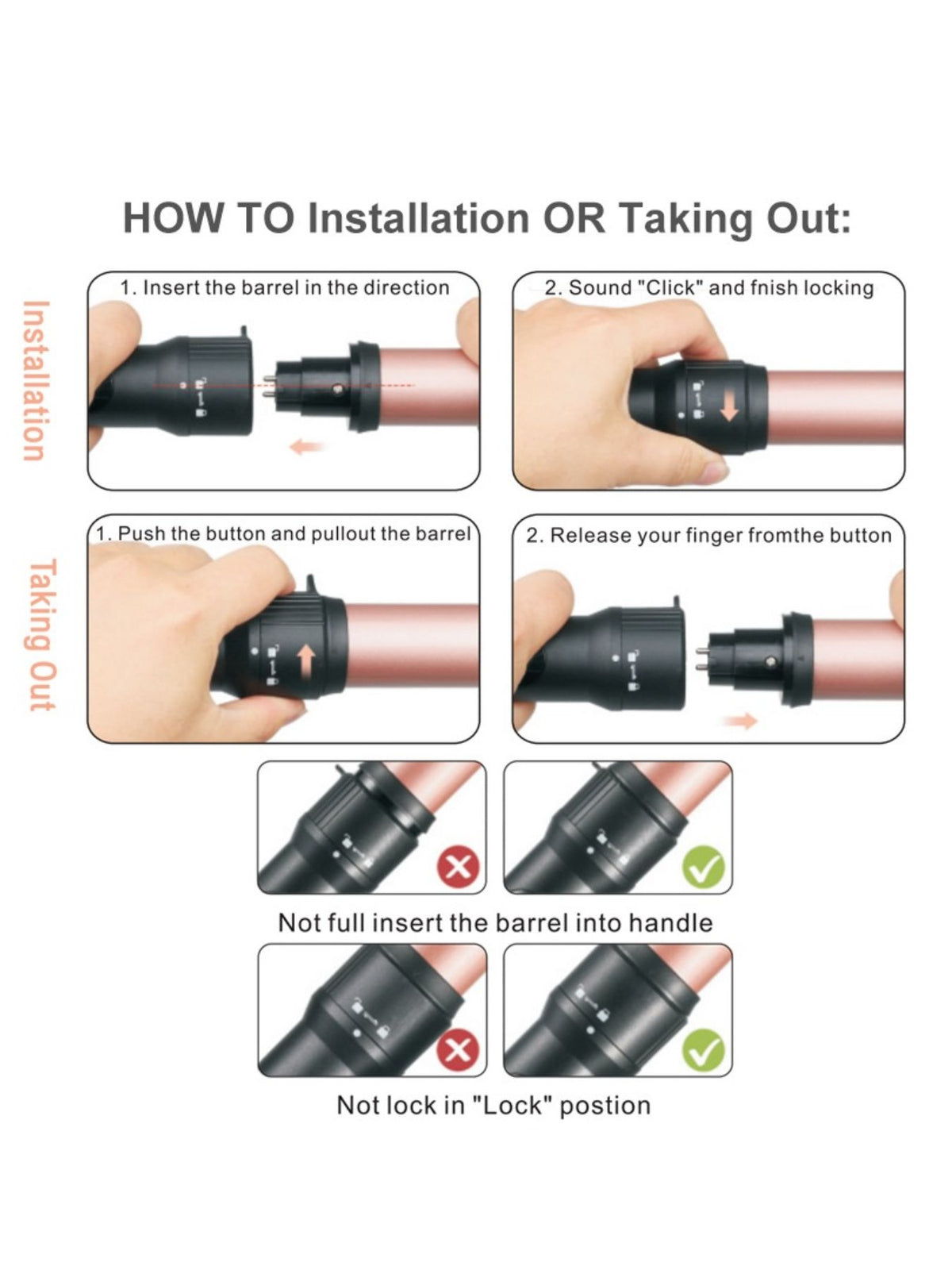 Curling iron set with attachments