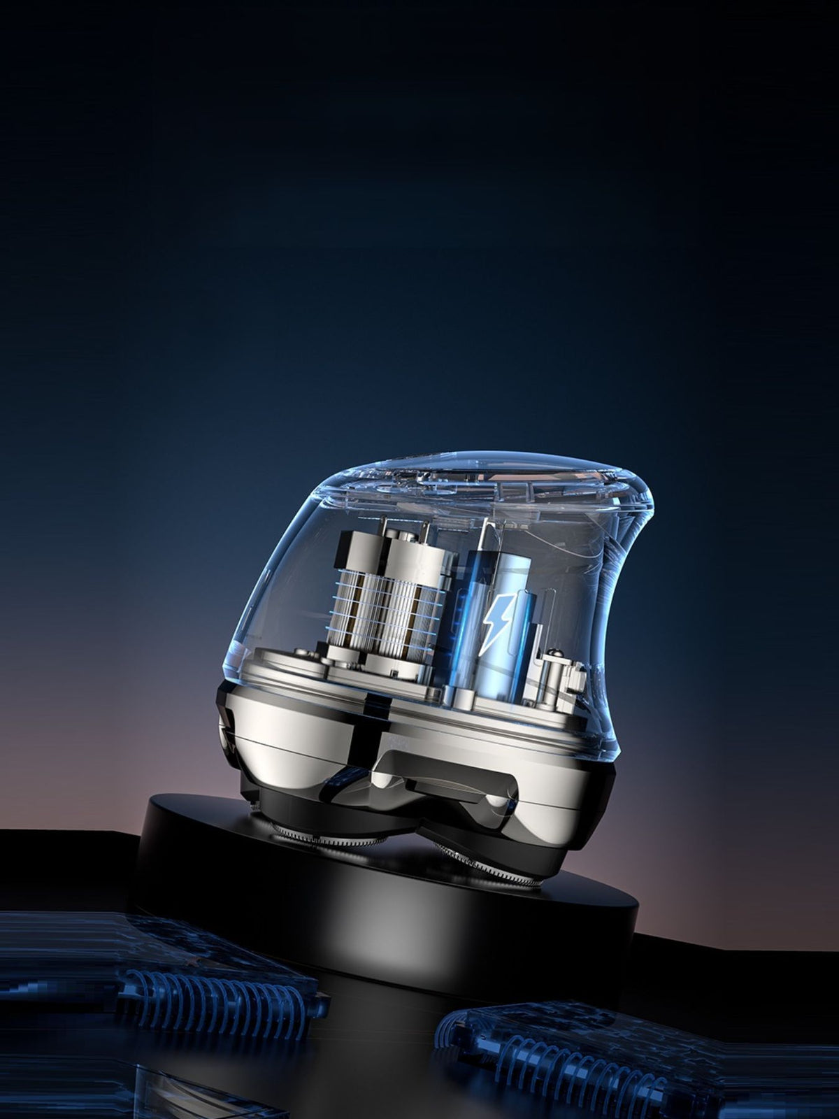 Shaver charging port detail