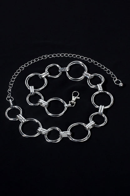 Alloy Chain Circle Shape Belt - Fashorio