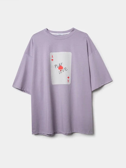 Graphic Round Neck Half Sleeve T-Shirt - Fashorio