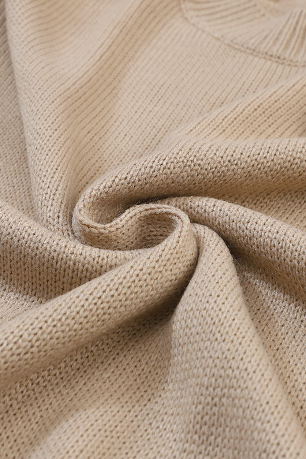 Floral Round Neck Drop Shoulder Sweater - Fashorio