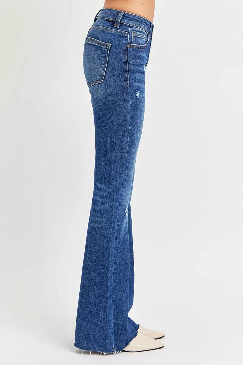 RISEN flare denim full length