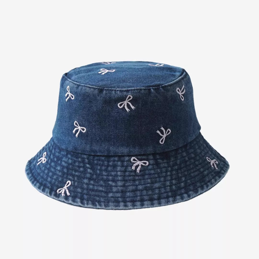 Close detail of the embroidery on the crown