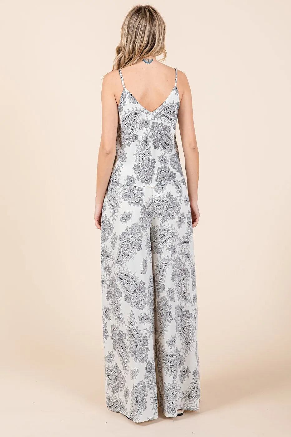 Mittoshop Paisley Print Cami and Pants Set - Fashorio