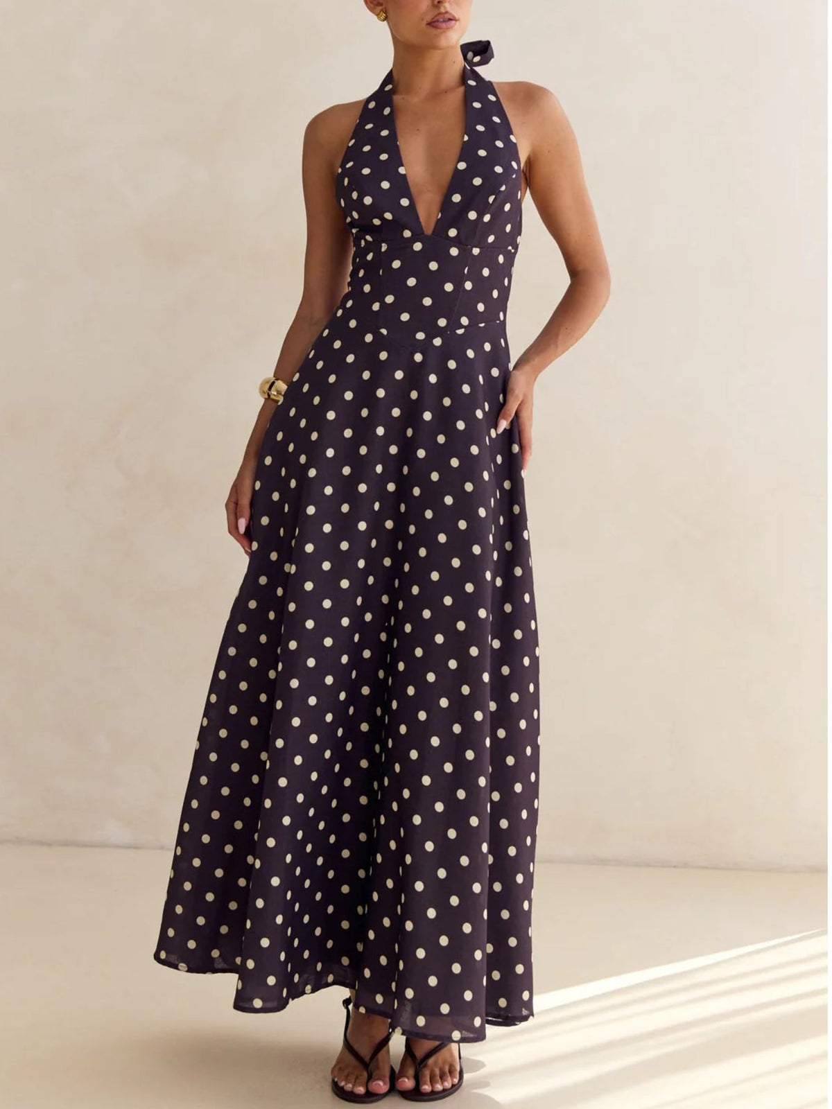 Floral halter neck maxi dress view 31