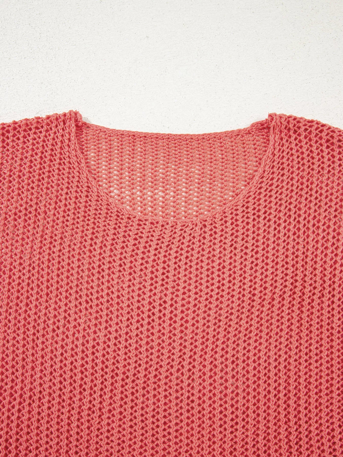 Crochet knit top detail