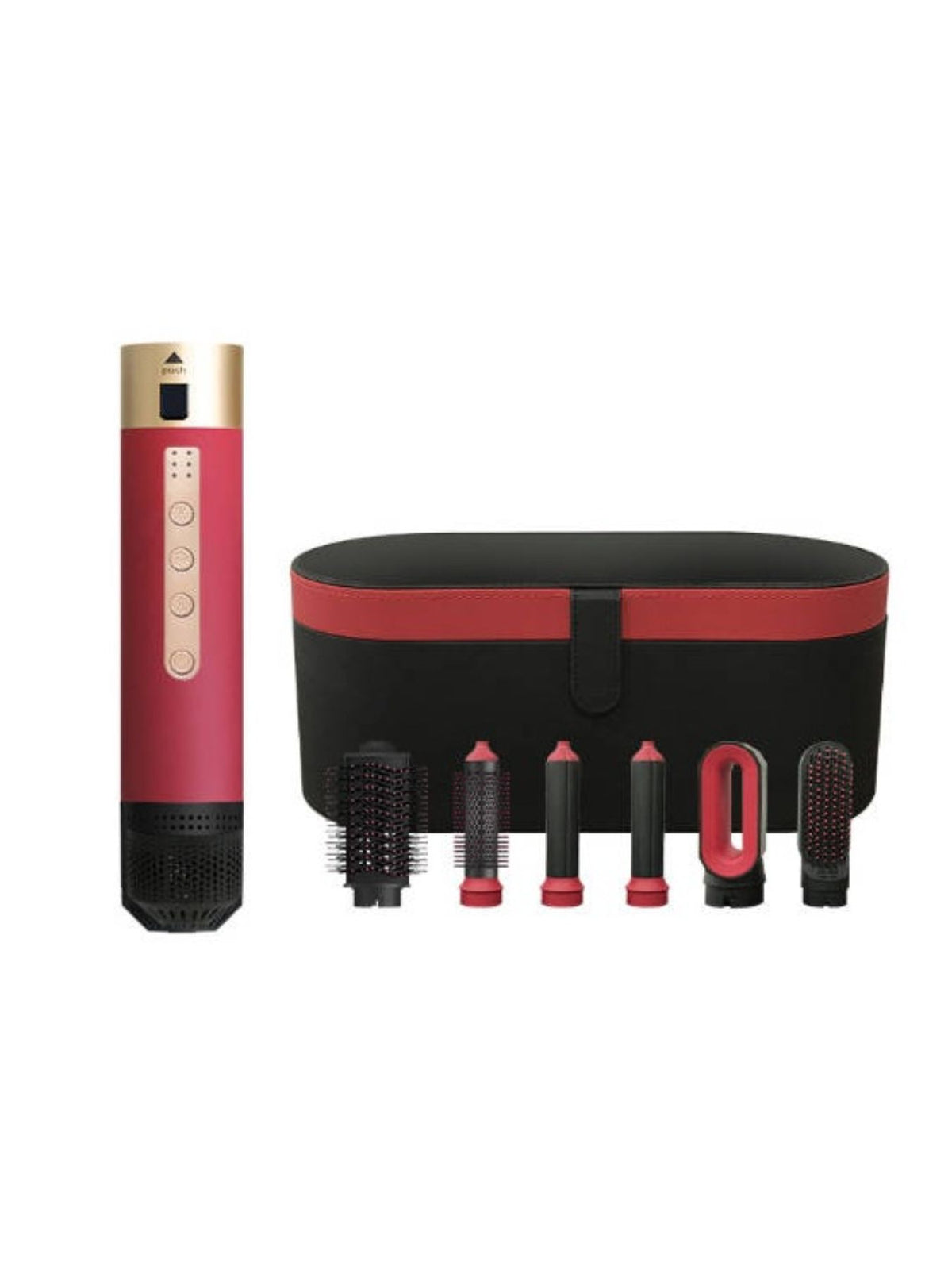 Hot air brush attachment heads