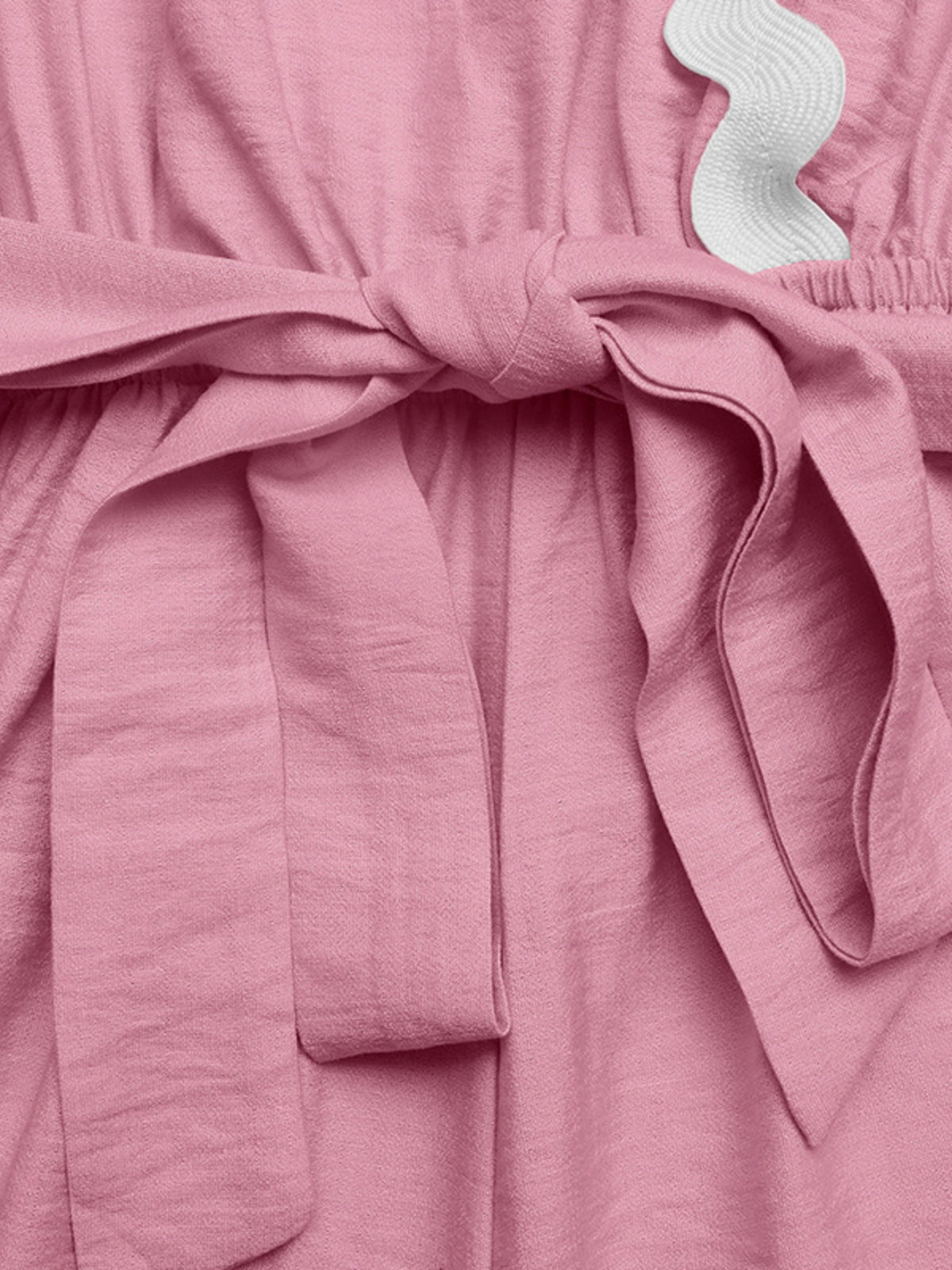 Wrap romper alternate neckline close up