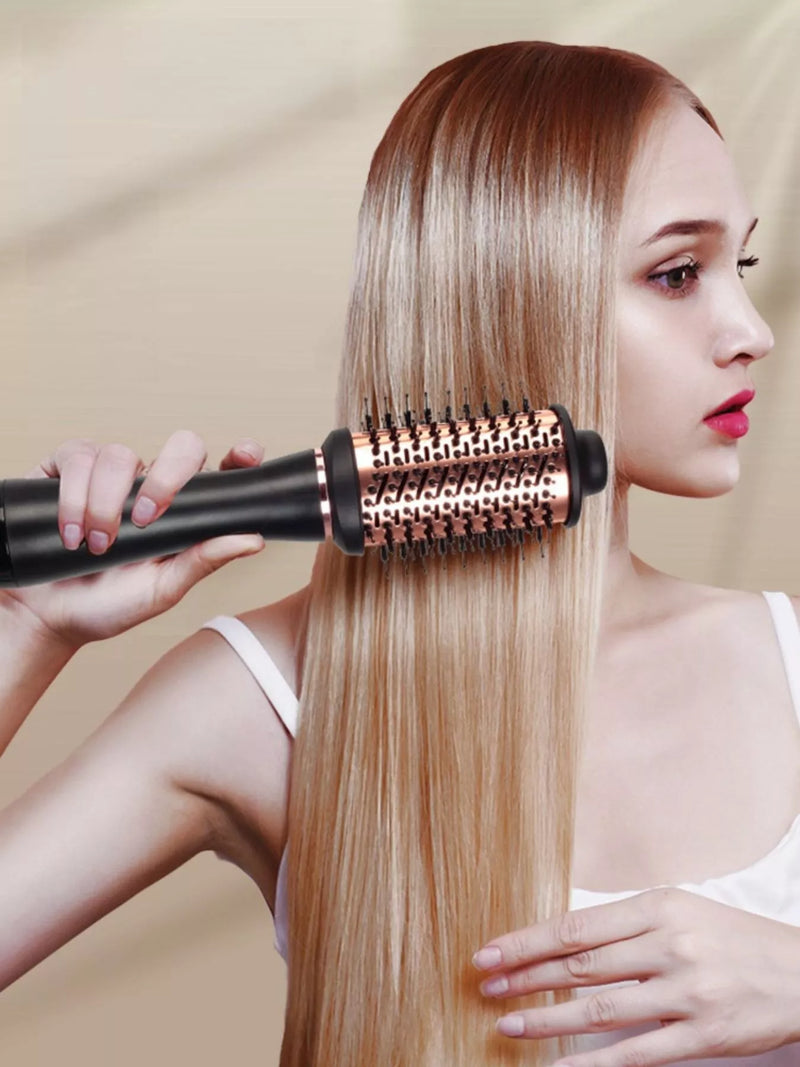 Fast heating hot air brush in black