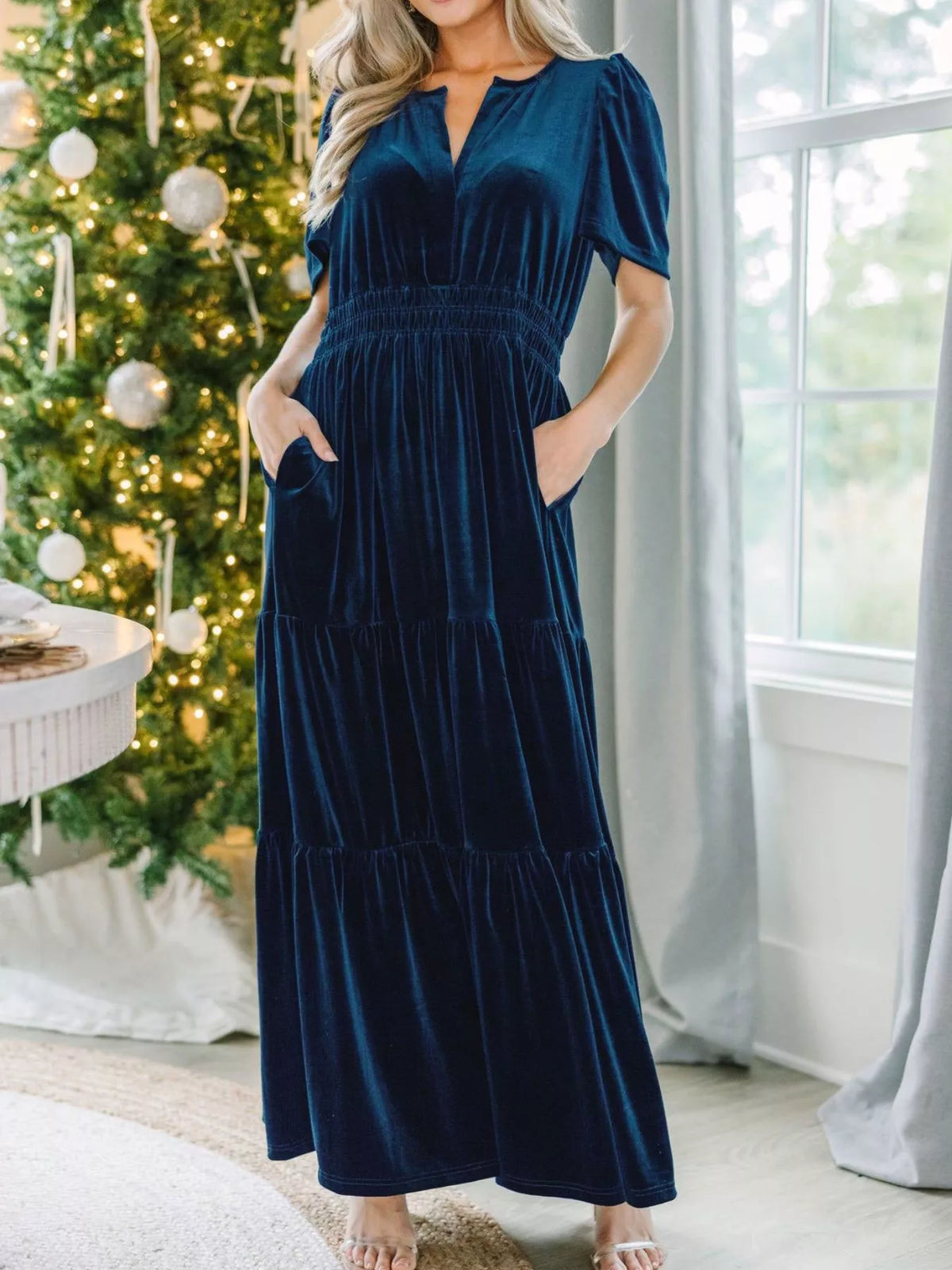 Jewel tone velvet close view