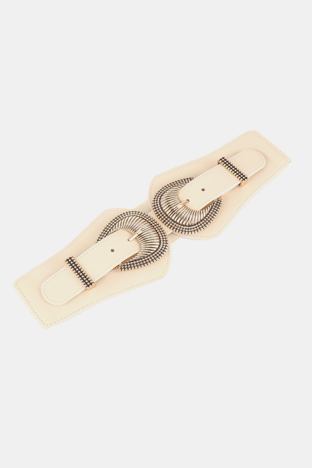 Shell Double Buckle Elastic Wide Belt - Fashorio