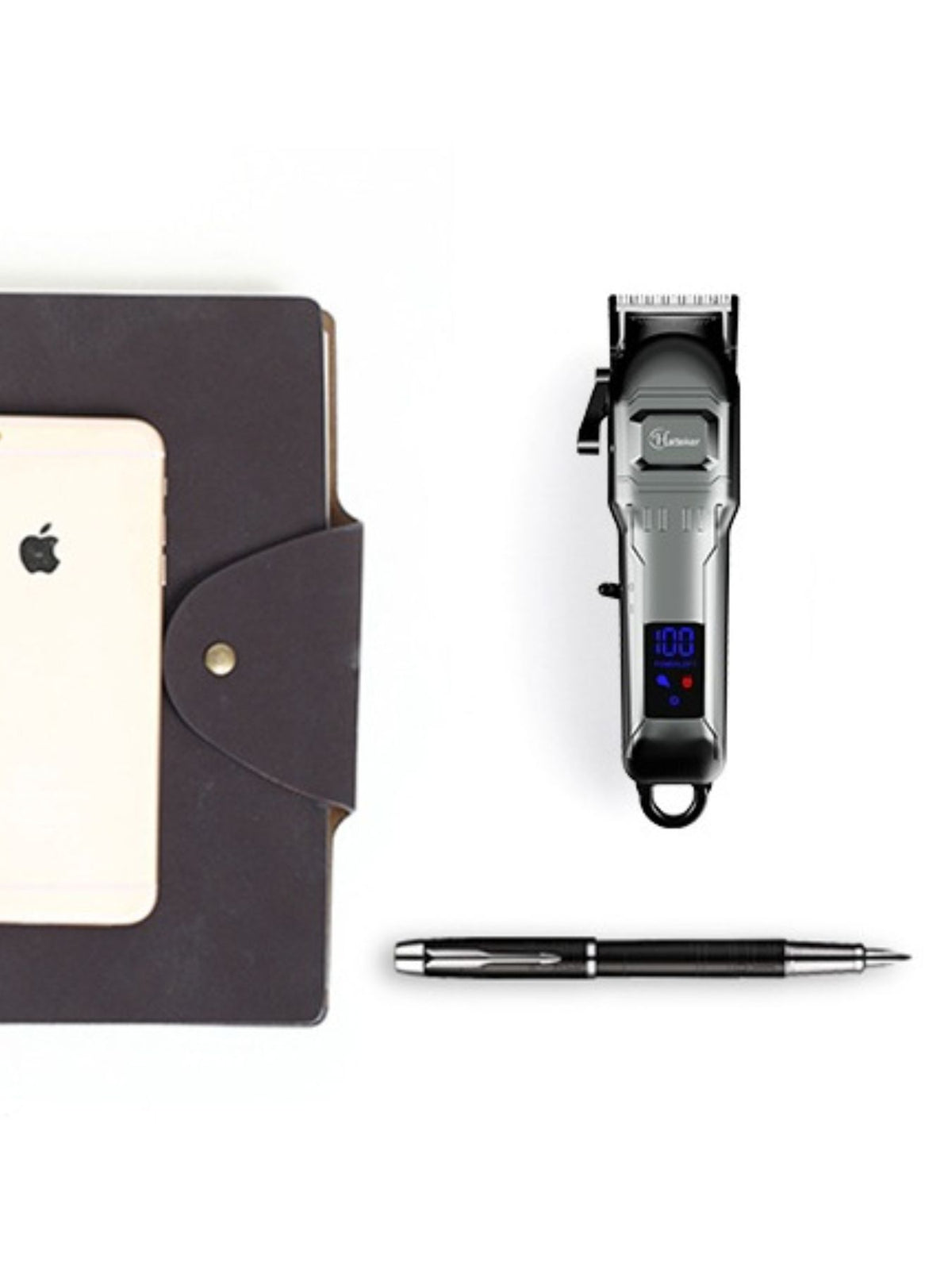 Cordless clipper held in hand