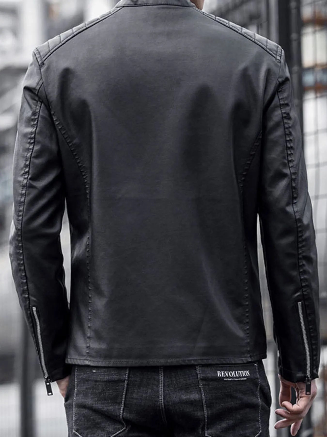 Men's Plus Size Zip Up Long Sleeve Jacket - Fashorio