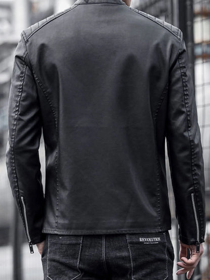 Men's Plus Size Zip Up Long Sleeve Jacket - Fashorio