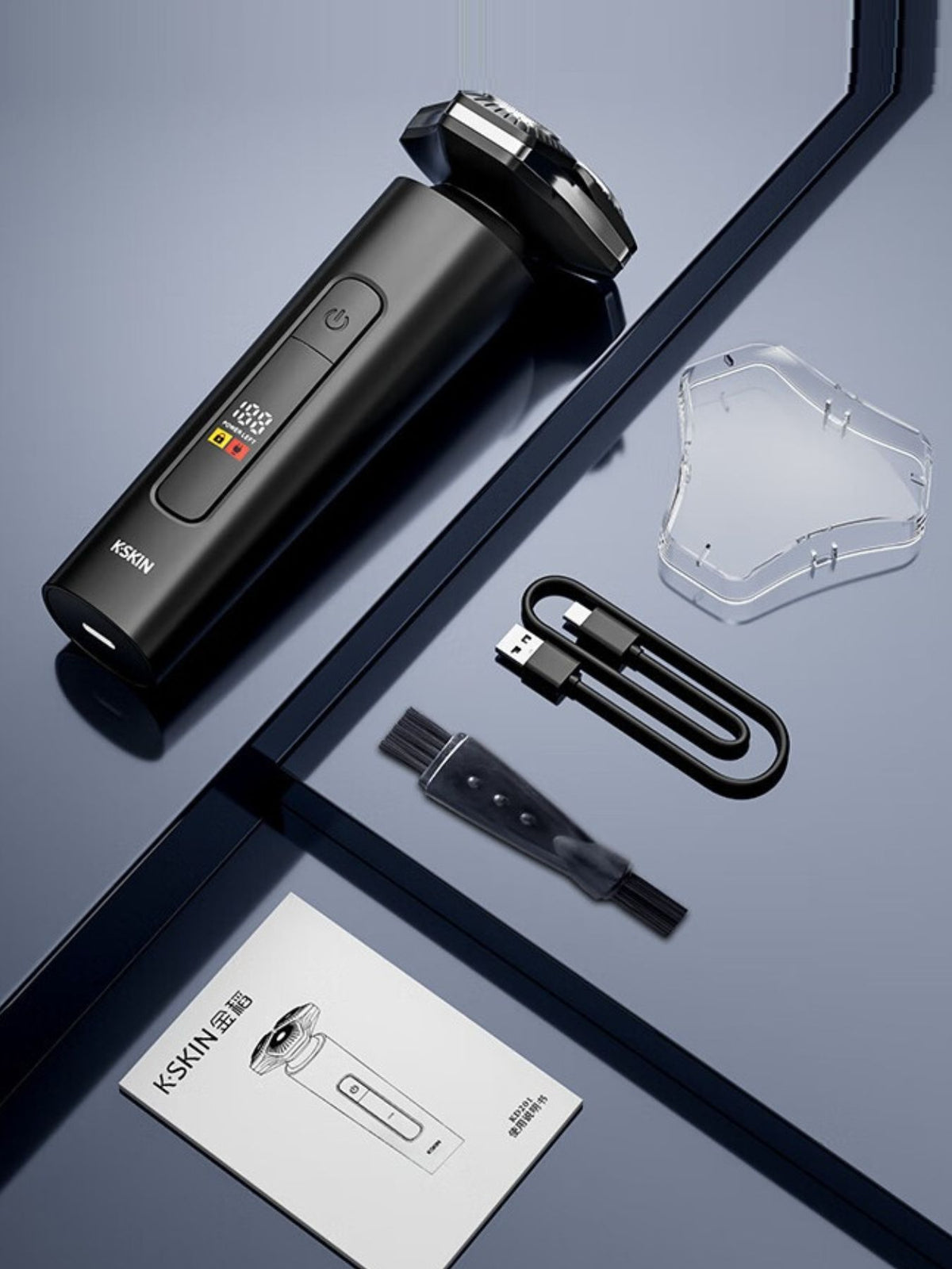 Electric shaver bottom trimmer detail