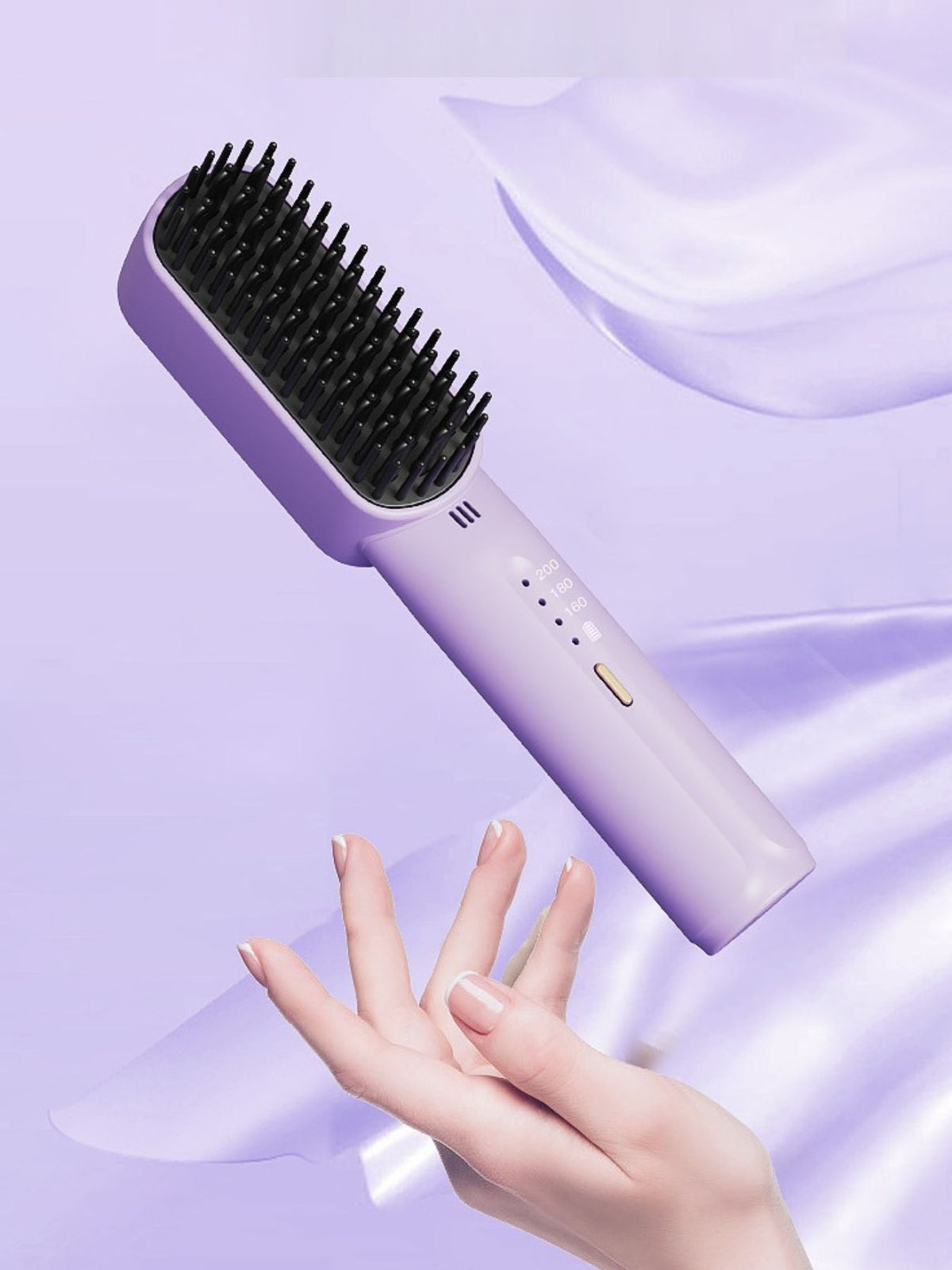 Straightening comb power button detail