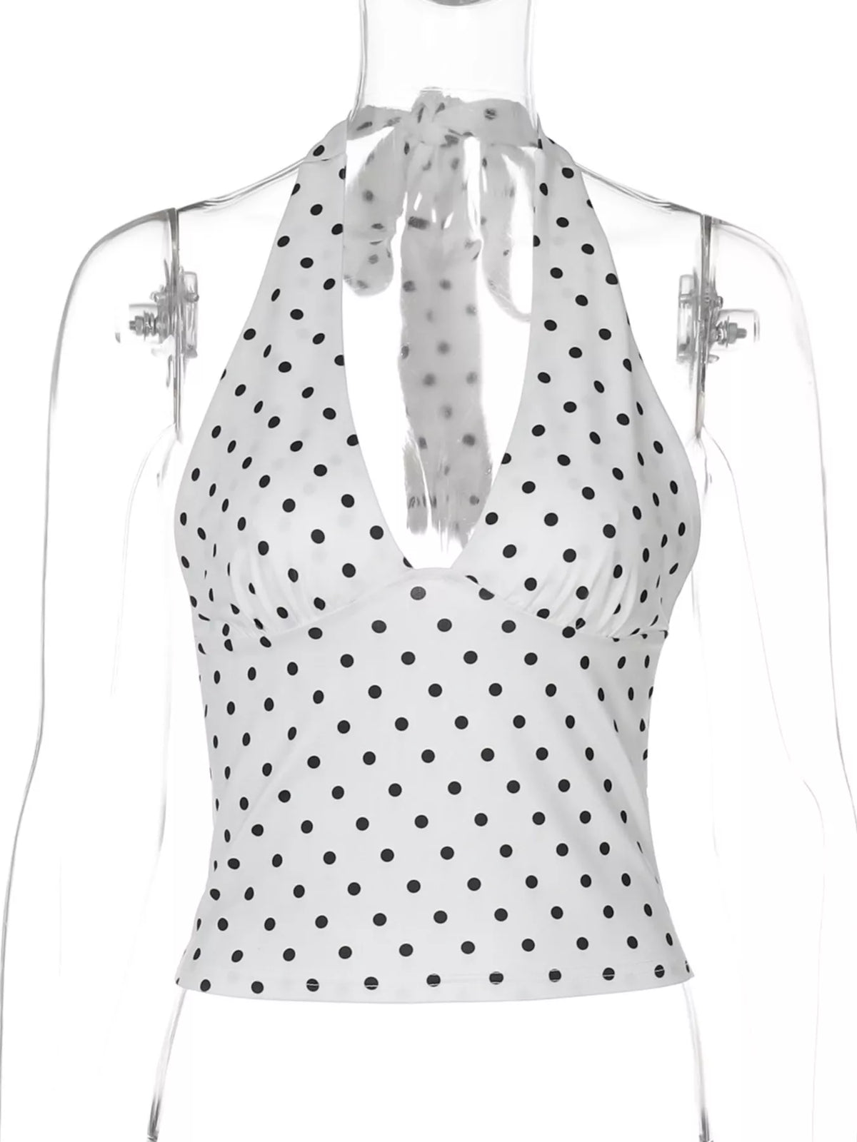Side profile of the Sable polka dot cami