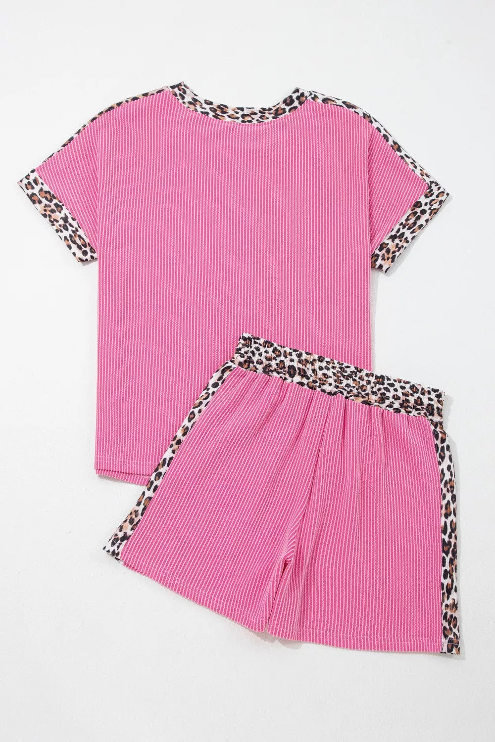 Womens twist ribbed coordinated set back view