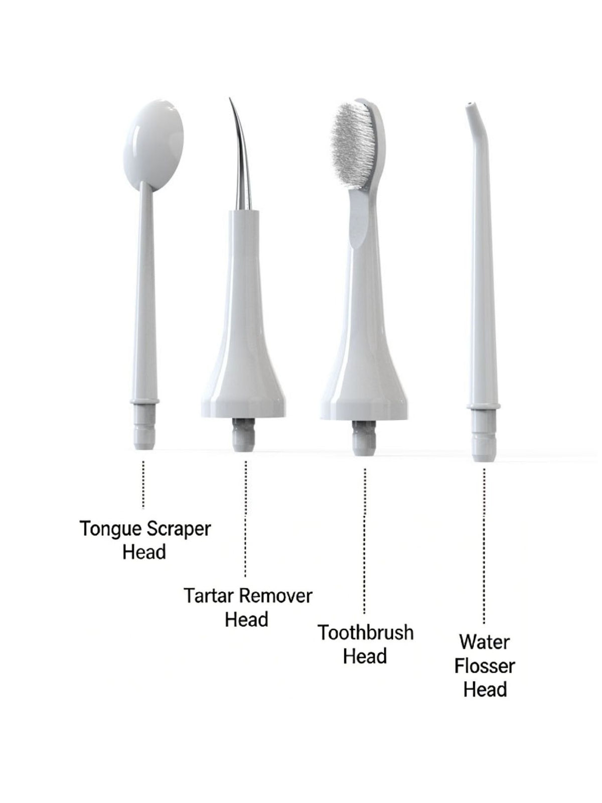 Water flosser power button close up