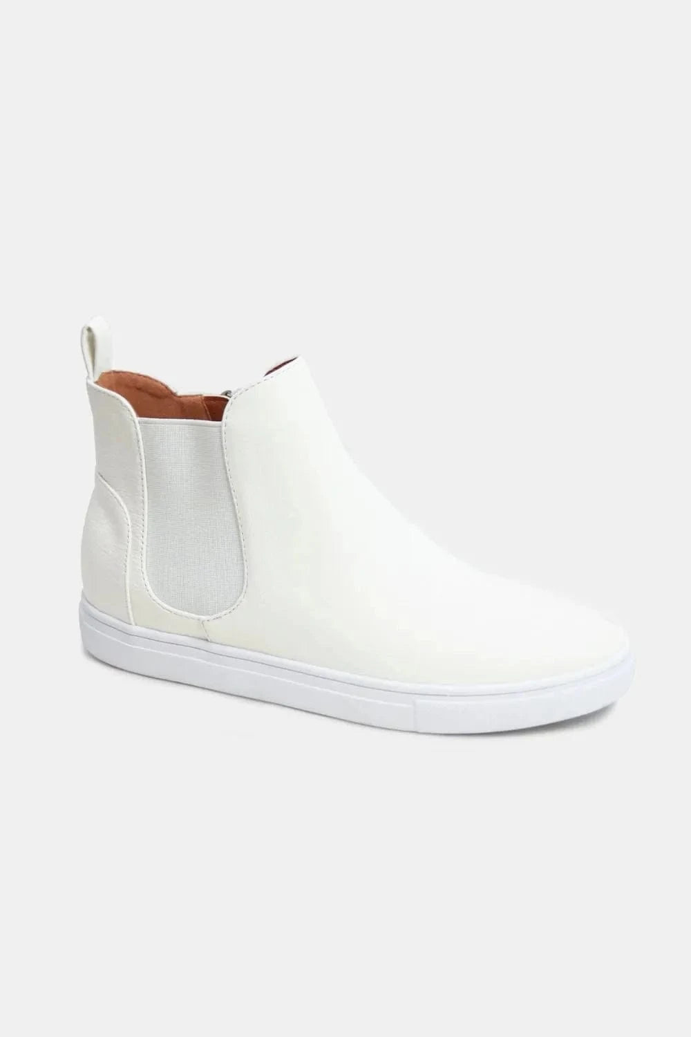 Beast Fashion Sneakers Beast Fashion Faux Suede Elastic Side Panel Sneakers