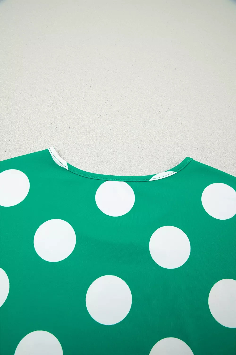 Polka dot two piece set full length pose
