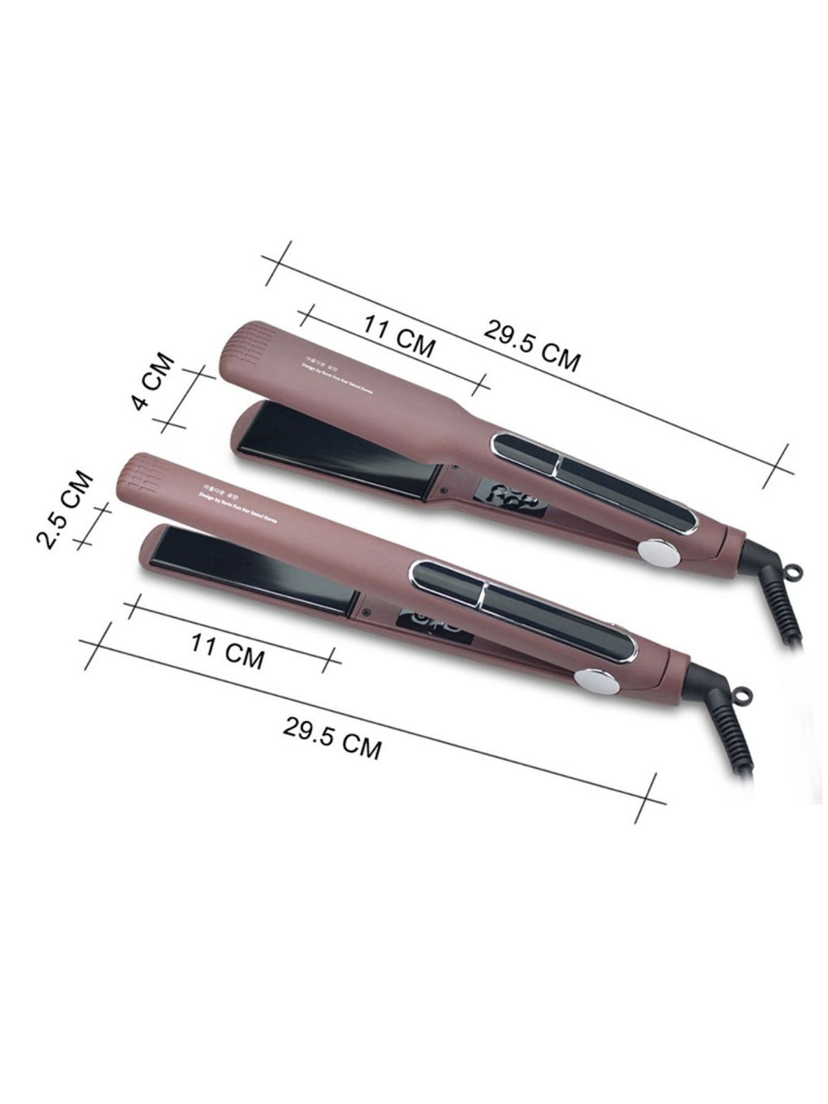 White wide plate straightener