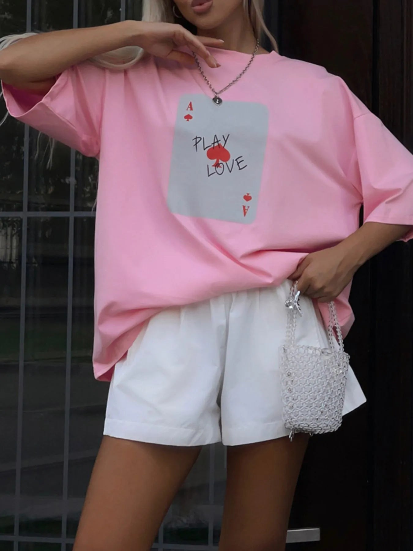 Graphic Round Neck Half Sleeve T-Shirt - Fashorio