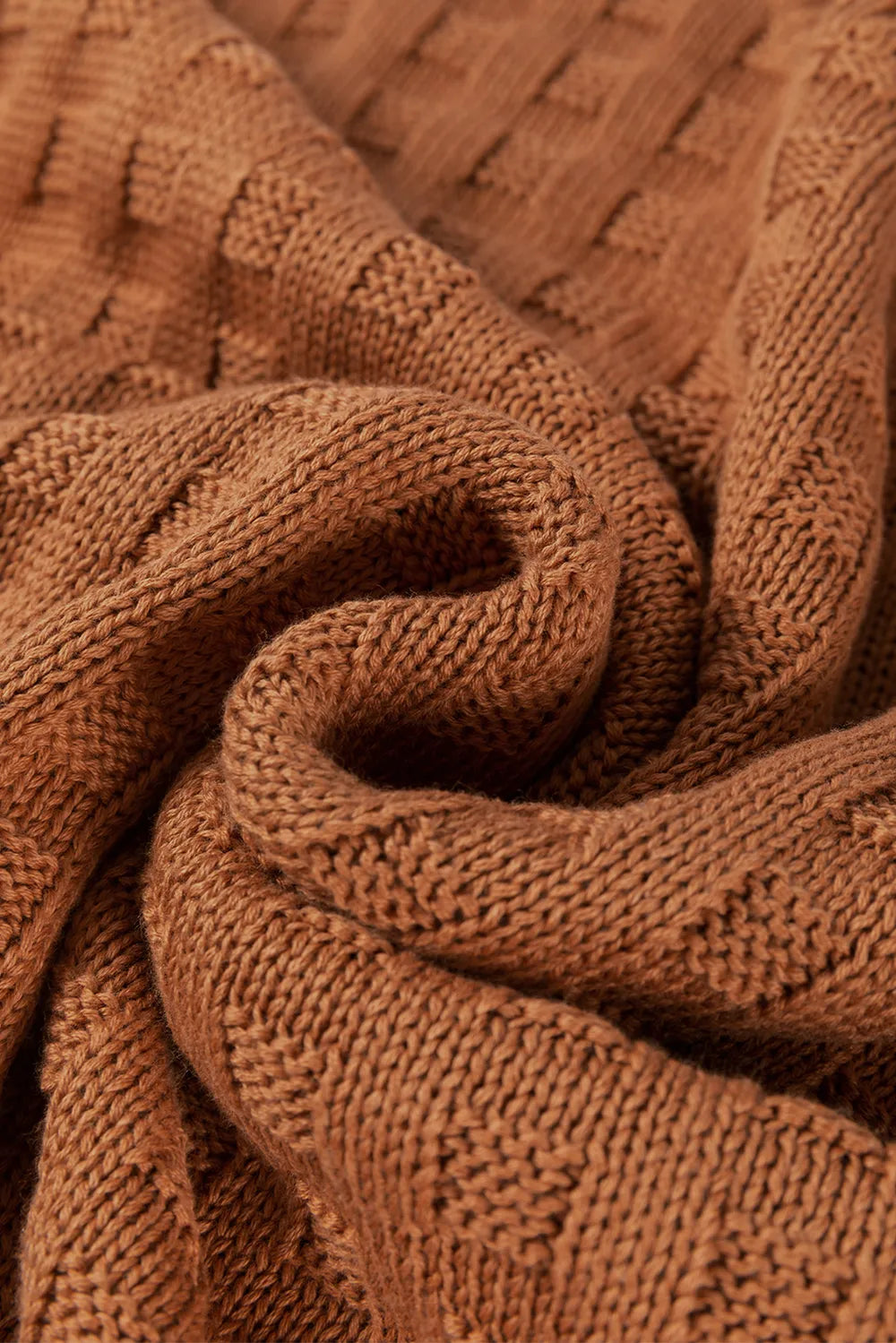 Round Neck Cap Sleeve Sweater Vest in Camel view 7