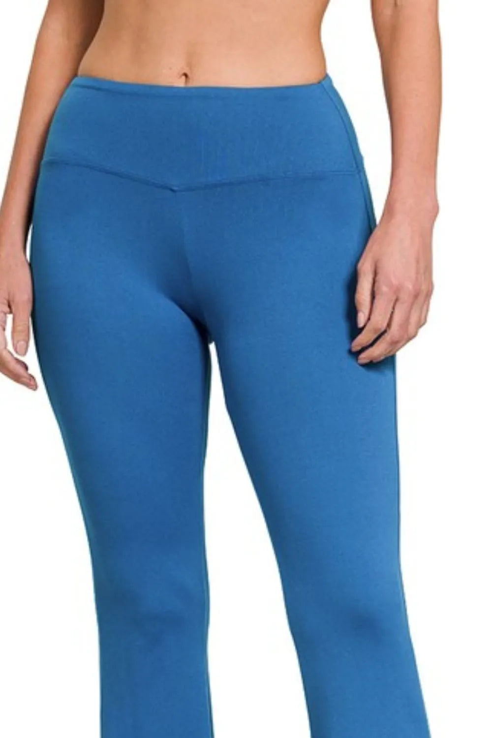Zenana Buttery Soft Flare Leg High Waist Yoga Pants - Fashorio