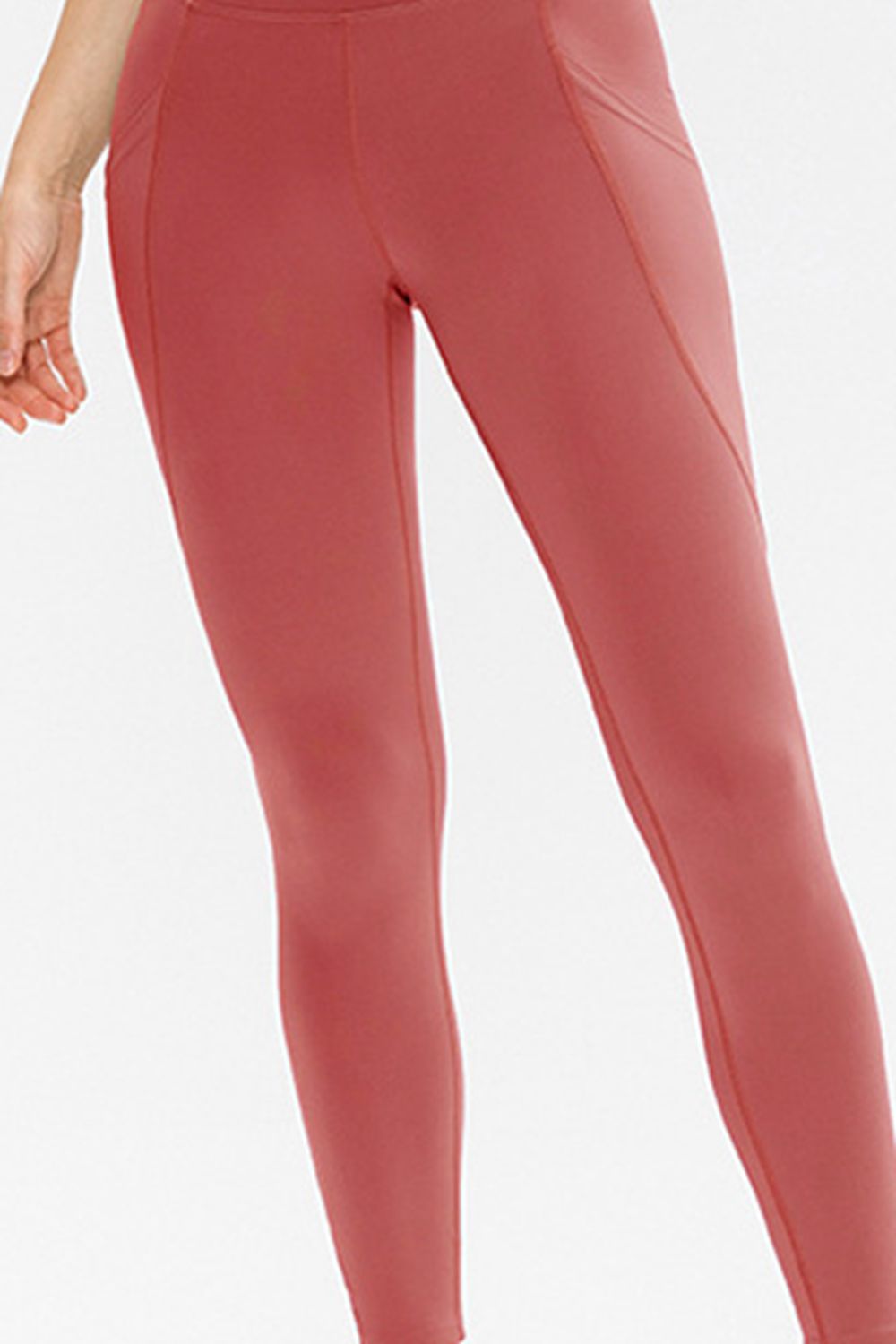 Leggings with pockets full length view