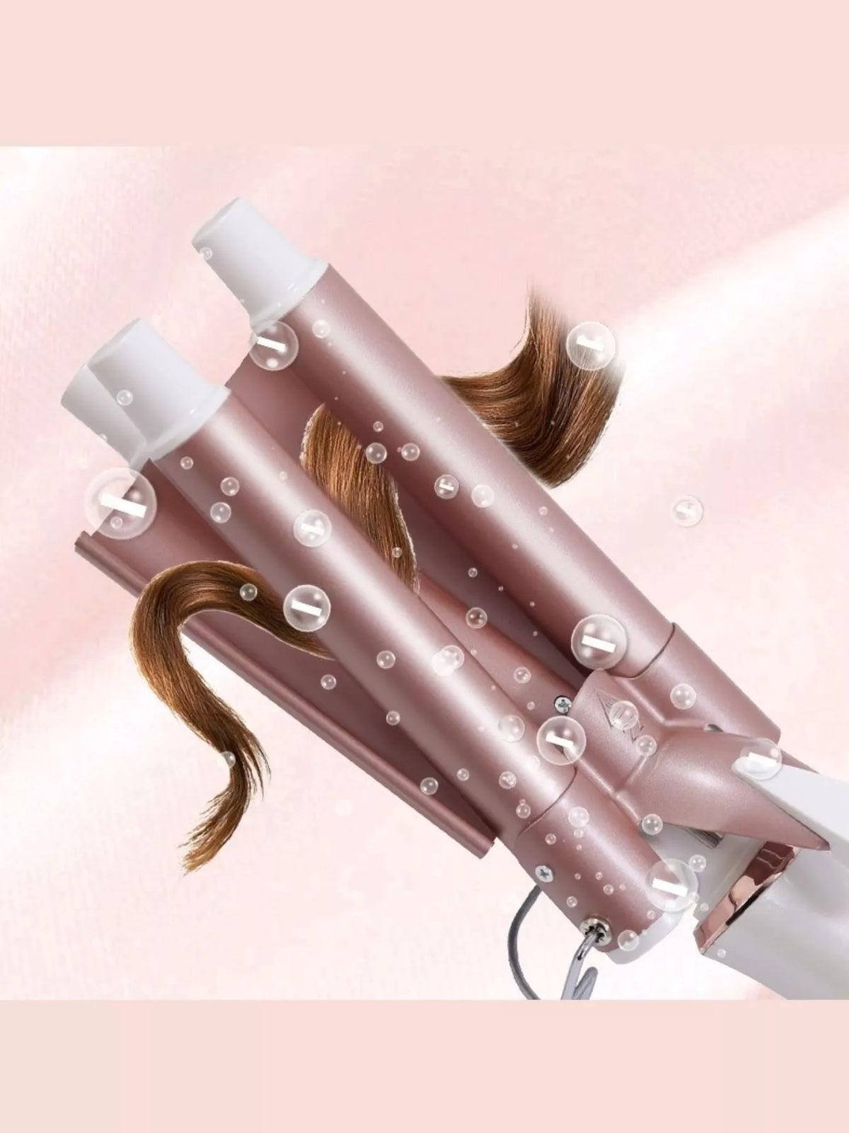 3 barrel curling iron side profile