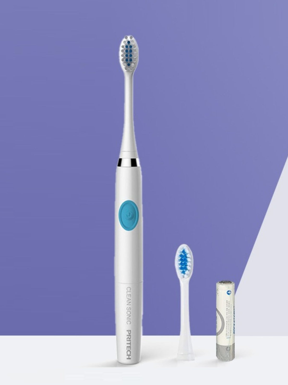 Blue electric toothbrush full product overview