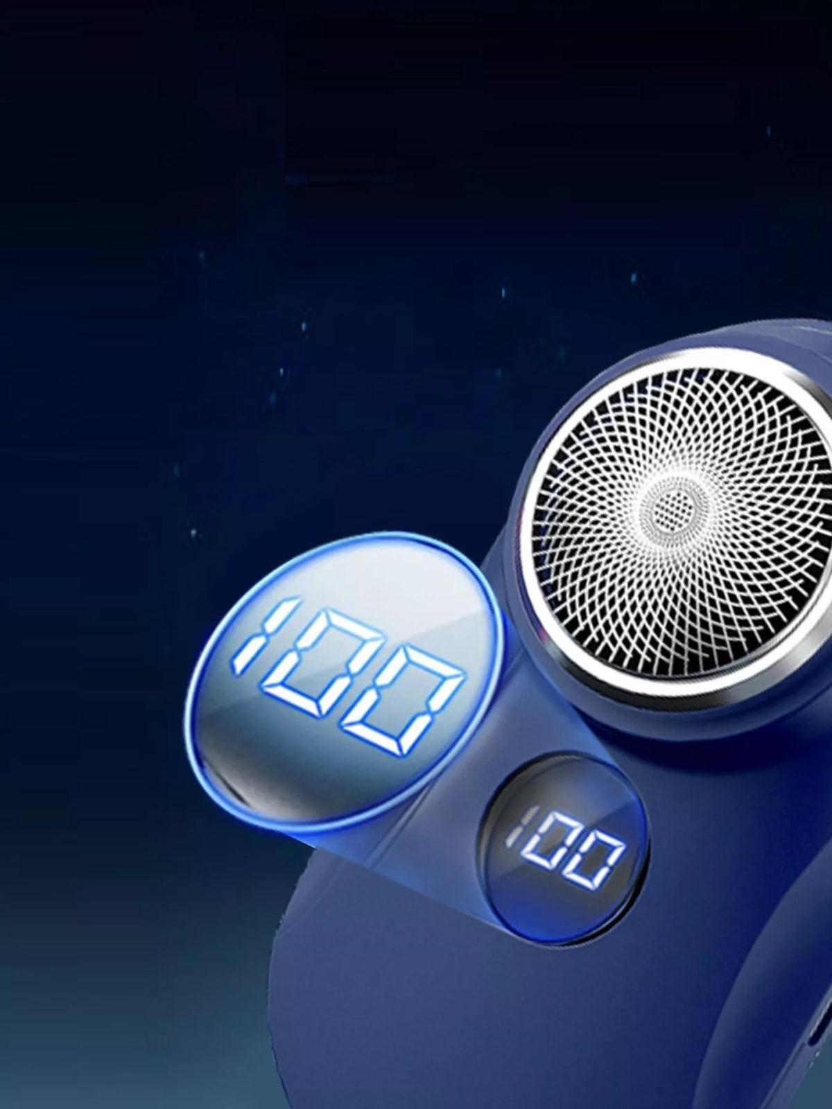 Dusty blue mini electric shaver